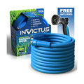 INVICTUS 100 Ft Garden Hose with Sprayer Nozzle, 2-Layer Heavy Duty Drinking RV Water Hose 100 Ft x 5/8 in. Flexible