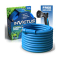INVICTUS Garden Hose 50Ft x 5/8 in. Sprayer Nozzle Included, 2-Layer Heavy Duty Water Hose 50 Ft, Flexible