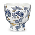5.5'' Blue and White Ceramic Planter Pot with Drainage for Plants Flowers | Vintage Planter Large Ceramic Plants Pot