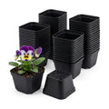 50 Packs Square Nursery Pots for Plants 4 Inch Seedling Pots