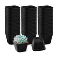 100 Packs Square Nursery Pots for Plants 4 Inch Seedling Pots