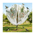 13x13Ft Large Fruit Tree Netting Cover Zipper Drawstring Garden Pest Mesh | UV-resistant polyethylene mesh, blocks