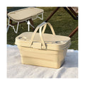 Collapsible Picnic Basket, Collapsible Picnic Basket with Handles (with Table Lid), Collapsible Garden Basket