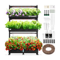 Growell Large Hydroponics Growing System Kit, 90 Pods Vertical Hydroponic Garden with 2 Light Modes Grow Light, Auto