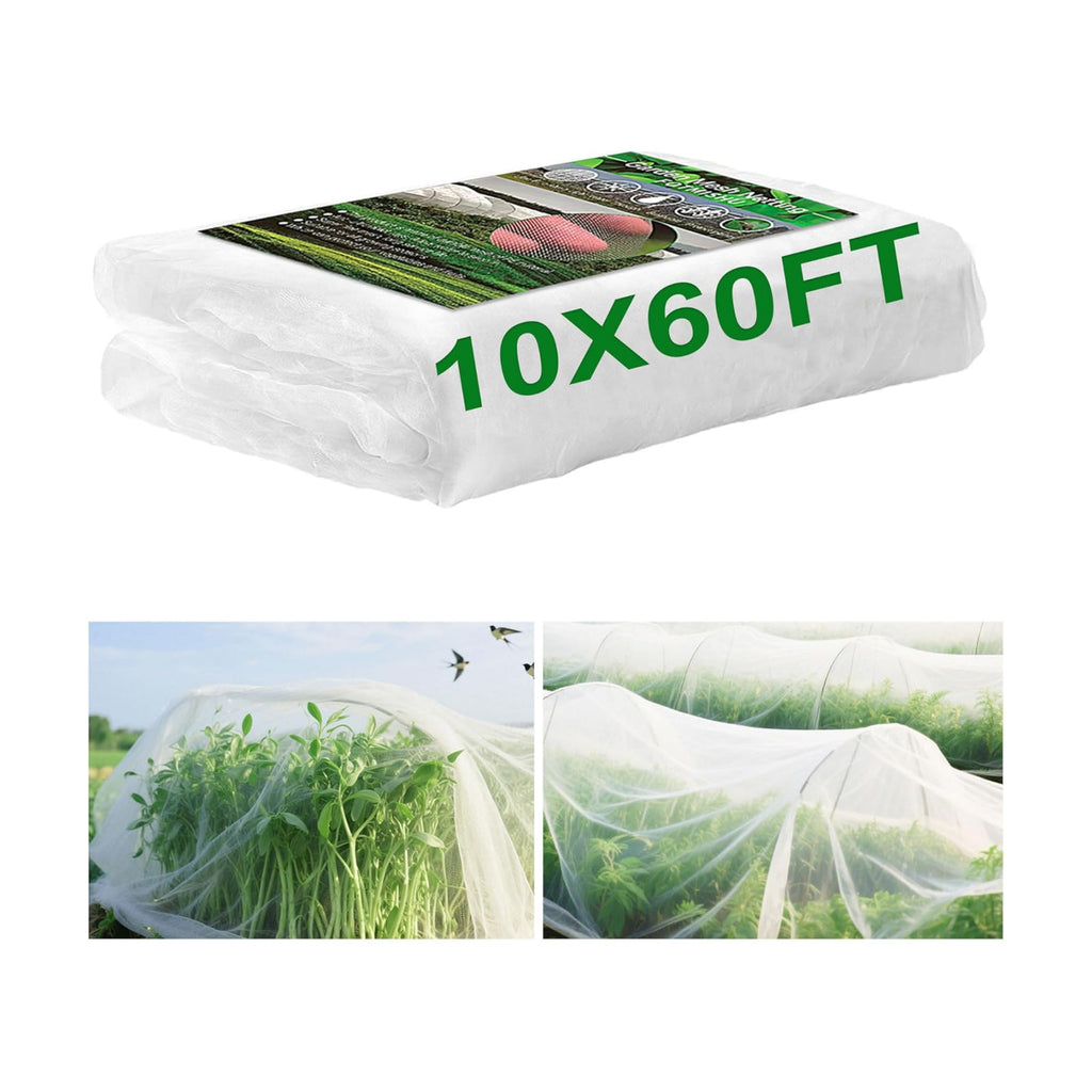 Garden Netting 10x60FT Ultra Fine Mesh Netting Bird Barrier Protection Vegetable Fruit Tree Bushes Plant Cover for