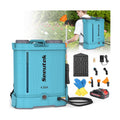 SEEUTEK Battery Powered Backpack Sprayer 4.2 Gallon,Electric Garden Sprayer | 0-100 PSI, Telescopic Wand, 6 Nozzles