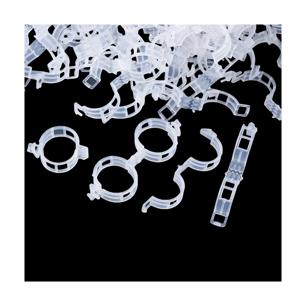 CIQIYO® 200 Pcs Plant Support Clips,Plastic Clips for Securing Plants,Tomato Vine Clips,Plant Fixing Clips,Garden Clips for Climbing Plants,Grape and Vine Vegetables (200, White)