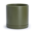 D'vine Dev 12 Inch Ceramic Planter Pot, Olive, 94-O-F-J