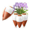 Terracotta Watering Spikes, 4 Pack Ollas Self Watering Globes | Slow Release Self Watering Planter Insert, Plant