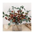 7Pcs Artificial Raspberry Plant Stems 15.7''