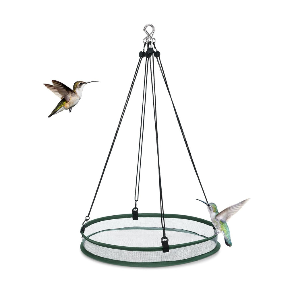 FoldTier 1 Piece Bird Seed Catcher Tray Hanging Round Mesh,16 Inch