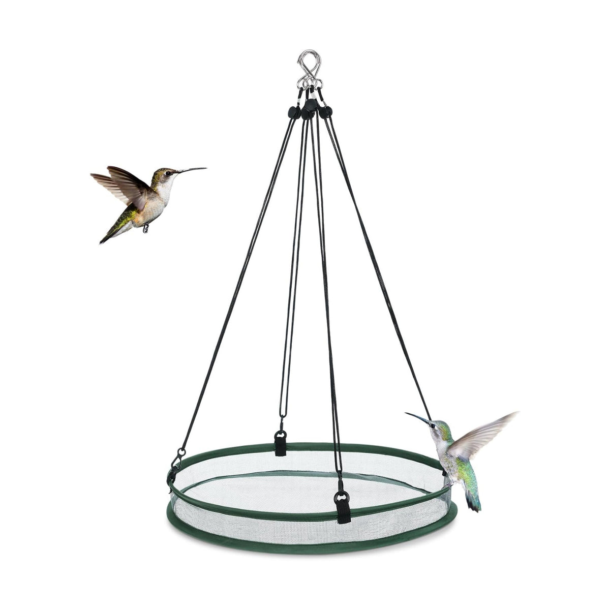 FoldTier 1 Piece Bird Seed Catcher Tray Hanging Round Mesh,16 Inch