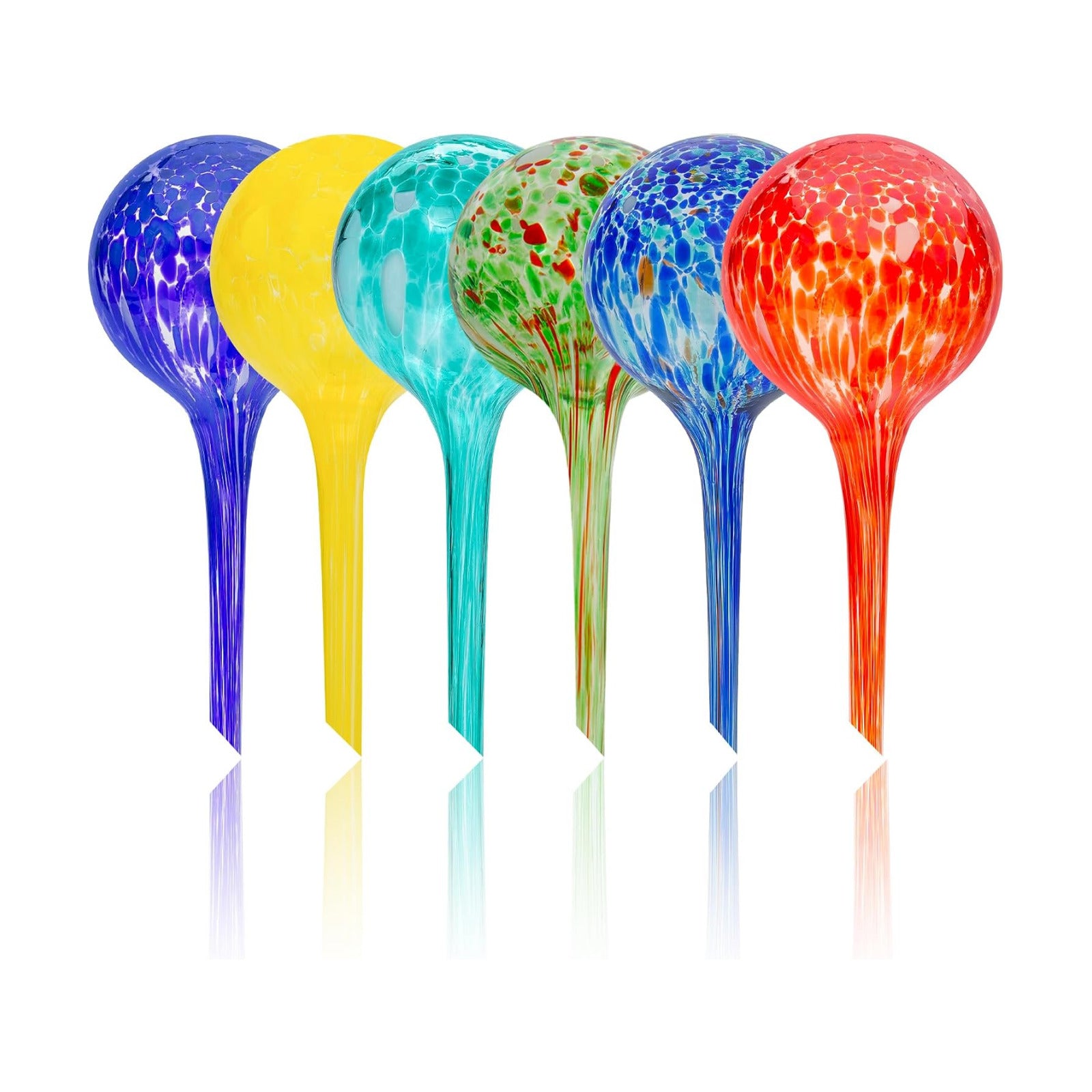 Iridescent Self Watering Globes, Glass Rainbow Plant Watering Globes, Self Watering Planter Insert, Automatic Plant