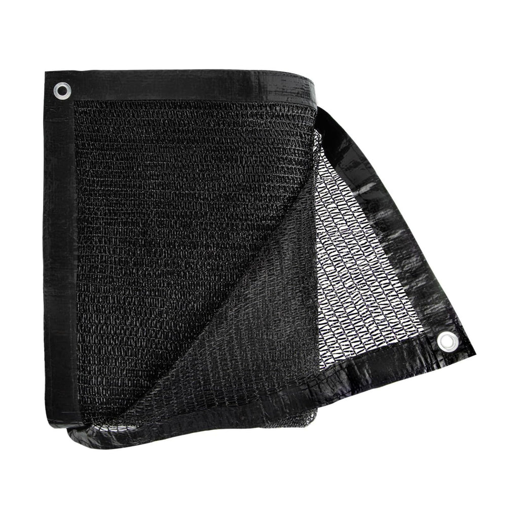 Cliselda 6x50ft Black Shade Cloth w/Grommets for Garden Mesh Tarp Sun Shade | 30% UV Resistant,Durable Netting Sunblock