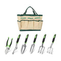 FAMILY'S BACKYARD Garden Tools for Women,7 Piece Gardening Tool Set Aluminum Alloy Hand Tool Starter Kit with Garden
