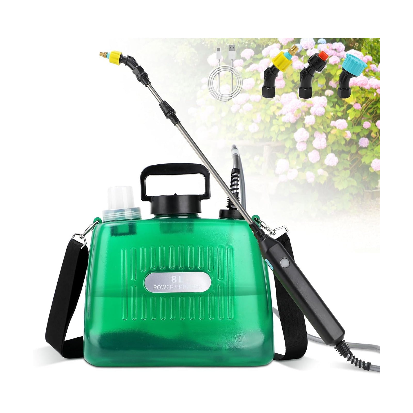 Battery Powered Sprayer, 2 Gallon Electric Sprayers in Lawn and Garden Sprayer Pump Sprayer Outdoor Battery Operated