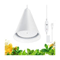 Hanging Grow Light for Indoor Plants, 5000K | 25W Full Spectrum Plant Light, 4H/9H/14H Timer& 16.4FT Power Cord for