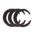14 Inch Black Moon Wreath Base, Crescent Faux Grapevine, 3 Pack