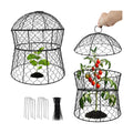 Garden Cloches for Plants 2 Pack Metal Plant Protectors from Animals Chicken Wire Cloche Updated Plant Cages for