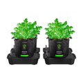 VIVOSUN 4-Pack FlexFeed Self-Watering Pots with Grow Bags, Auto Irrigation | Water Meter & Maintenance Window, for Use