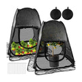 2pack Pop up Plant Shade Tent, Plant Shades for Outdoor Plants Mesh Plant Cover with 8 Stakes Pop up Sunblock Shade