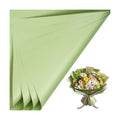 LeZakaa 20 Sheets Flower Wrapping Paper - Waterproof Reversible Floral Bouquet Paper - Military Green Design for Father's Day, Graduation, Party, Holiday