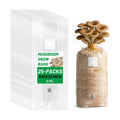 GREANER Mushroom Grow Bags 6 Mil, 8"x5"x20" Thick Autoclave Spawn Bags with Injection Port for Your Grain-25PCS