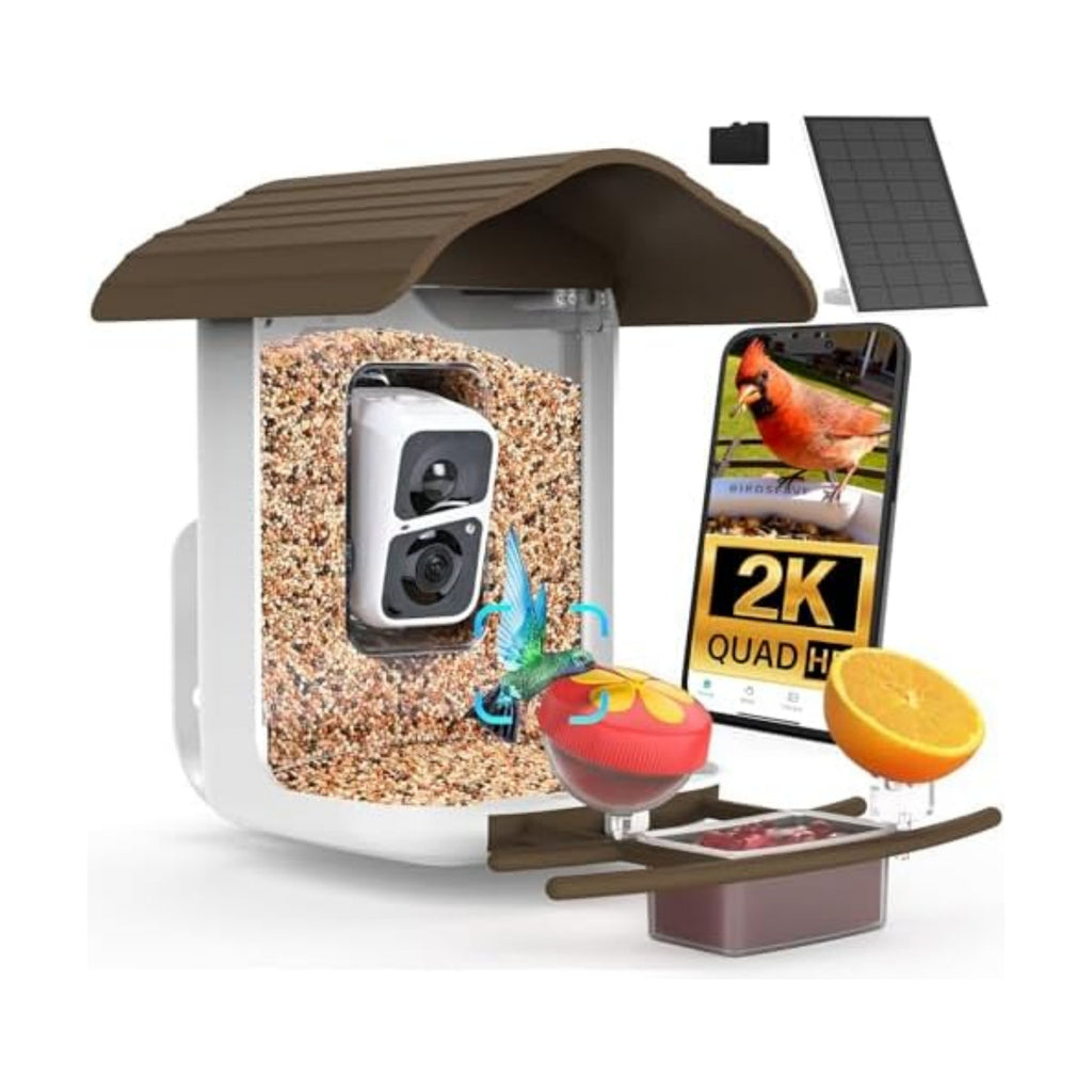 birdsnap® PAV Bird Feeder with Camera Solar Powered 2K Live Video 64GB Card