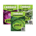 Cabbage Seeds for Planting - Plant & Grow Heirloom Cabbage Varieties Home Outdoor Garden – Easy Grow Planting Packet