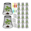 20 Pcs 9"×9" (Multiple Sizes/Quantities Available) Chicken Wire Plant Protectors from Animals, Plant Cage Garden Cloche
