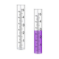 SynHHergyx 2 Pcs 5" Rain Gauge Replacement Tubes for Outdoor Plastic Rain Gauges for Garden Yard Home, Clear Rain-Gages, Diameter 0.87"/2.2cm; Top Diameter: 0.94"/2.4cm