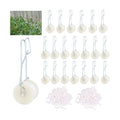 20PCS Tomato Roller Hooks with 49.21FT String and 200PCS Tomato Support Clips for Tomato,Plant, Greenhouse,Flower Vine