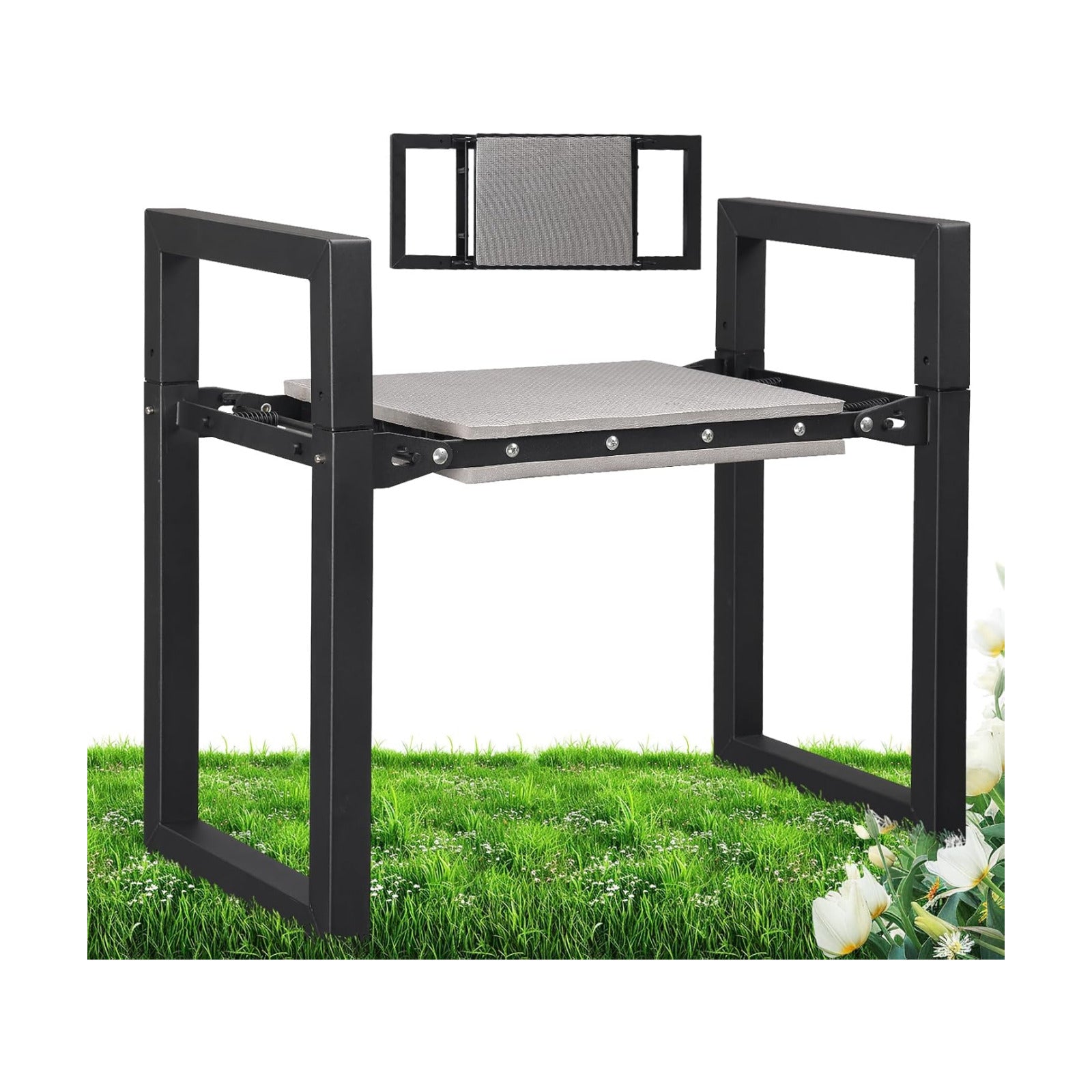 Garden Kneeler and Seat, 12.7" Wide Folding Heavy Duty Gardening Bench with Handles for Kneeling and Seat