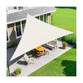 Amagenix Sun Shade Sail 9X10X13.5 Curved Edge Outdoor Shade Canopy Cream Breathable 95% UV Block Shade Cloth for Patio