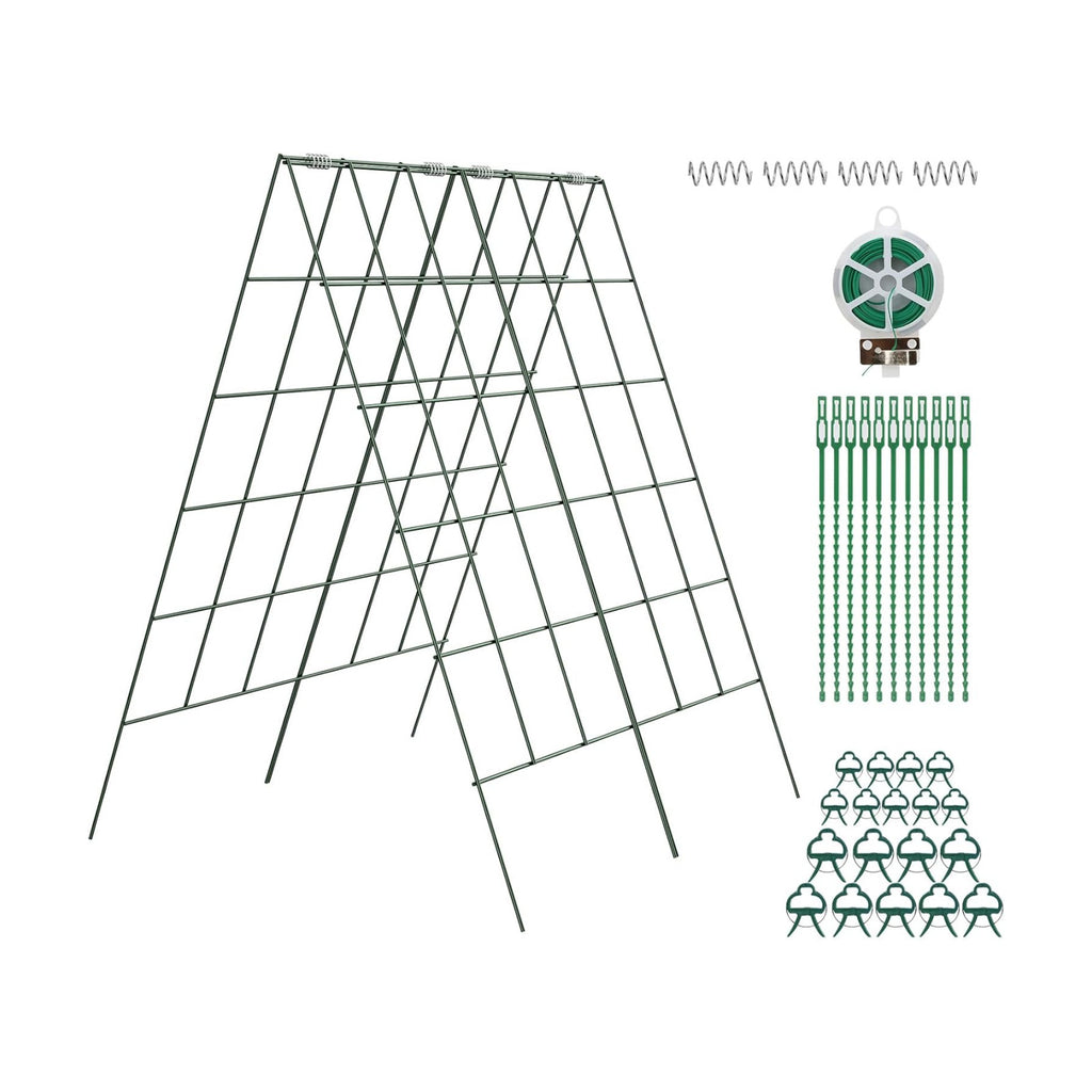 Amoskey Cucumber Trellis, Garden Trellis for Climbing Plants Outdoor, Foldable A-Frame Trellis, Cucumber Trellis for