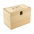 Santa Barbara Design Studio Seed Storage Box with 4 Dividers Wooden Storage Organizer, 7.75" x 4.5" x 5.5", Live Love