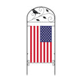 CroBlissful Garden Flag Holder Stand Garden Yard Flag Pole Stake Fits Max 14 x 25 Inch for Outside House Yard Lawn