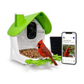 Smart Bird Feeder with Camera Solar Powered 2K HD Live Video with 32GB Card