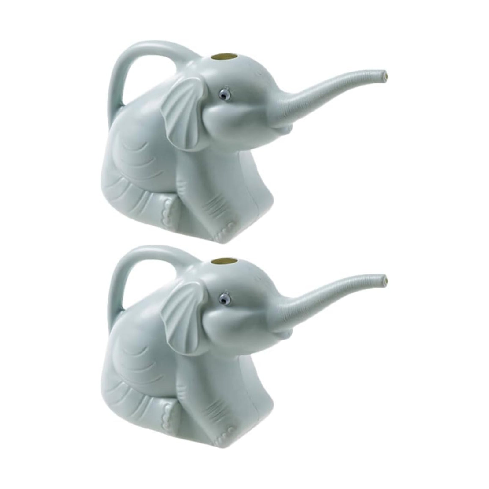 Veemoon 2pcs Small Elephant Watering can, 2L Animal Watering can Plastic Gardening Kettle Cute Garden Plants Kettle for