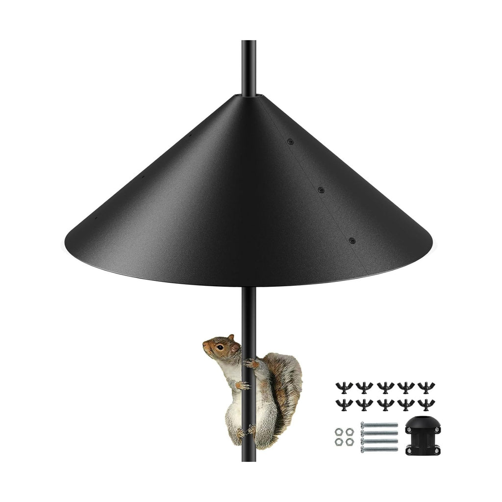 19 Inch Metal Squirrel Baffle for Bird Feeder Pole