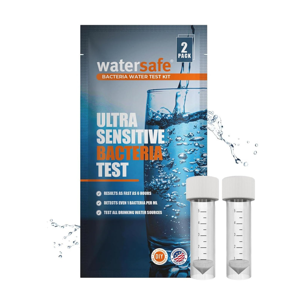 Watersafe® Bacteria Water Test Kit – USA-Made – Results as Fast as 6 Hours – Detects Coliform (Inc. E. coli) &