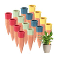 16 Pcs Terracotta Watering Spikes Colorful Automatic Self Watering Stakes Slow Release Vacation Plant Waterer Devices
