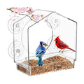 Window Bird Feeder with Strong Suction Cups - Slide-Out Tray