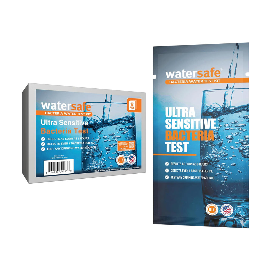 Watersafe® Bacteria Water Test Kit – USA-Made – Results as Fast as 6 Hours – Detects Coliform (Inc. E. coli) &