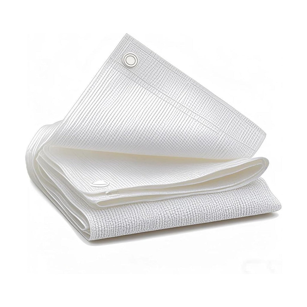 90% White Shade Cloth, 6.6 x 10 FT Sun Shade Sails for Patio, Garden, Greenhouse, Plant, Chicken Coop, Dog Kennel
