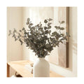 6 Branches Artificial Long Eucalpytus Stems For Tall Vase, Real Look