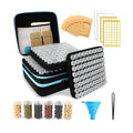 240 Slots Seed Storage Organizer with 30 Envelopes Portable Sturdy Seeds Container Box Airtight Garden Seed Saver