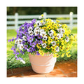 Geegoods Artificial Pansy Flowers, Mix 3 Colors, 24Pcs