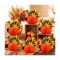 Fourluoo 12 Pcs Fall Thanksgiving Table Decor Turkey Honeycomb Centerpiece