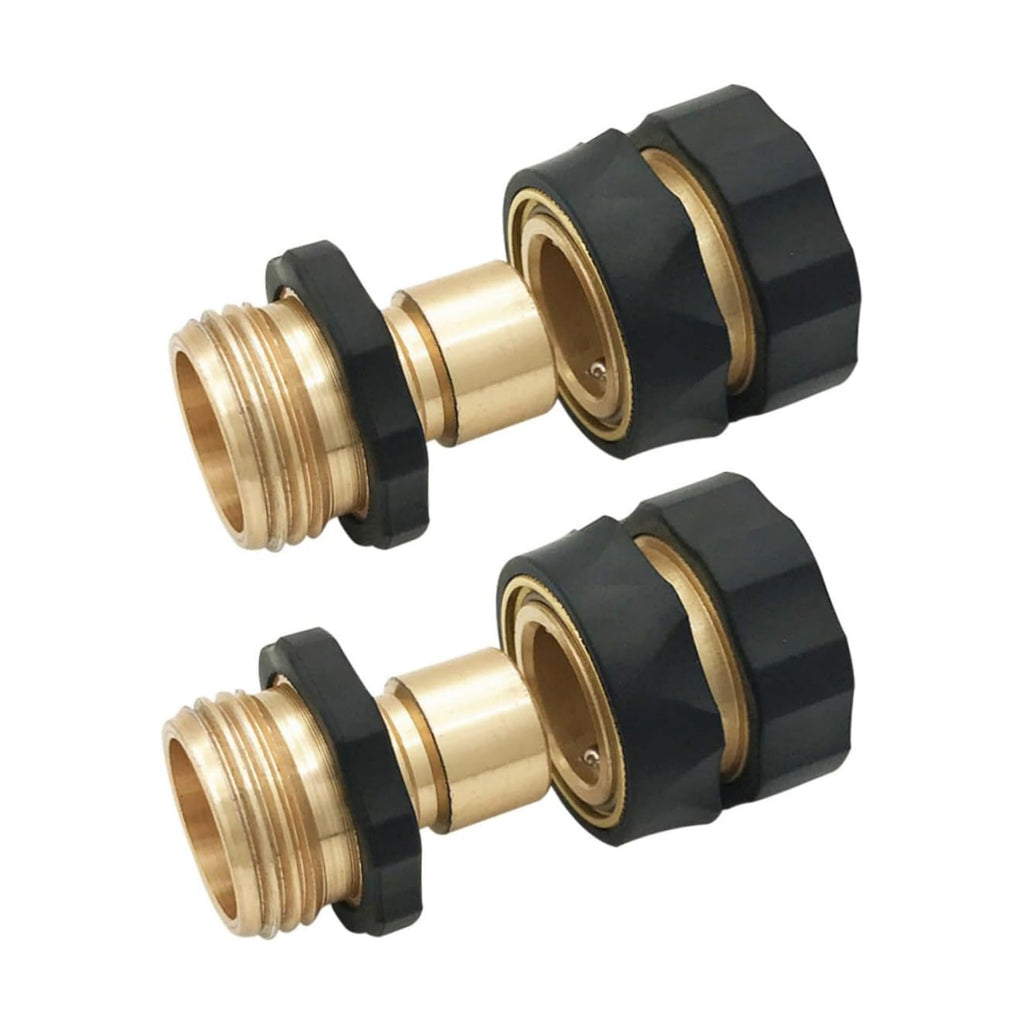 Happyyami 2pairs Hose Quick Connect Adapter Set Garden Hose Fitting Adapter Suitable for Sprayers and Faucets